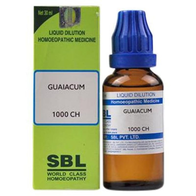 Homeopathic Guaiacum Dilution 1000 CH 30 ml bottle by SBL