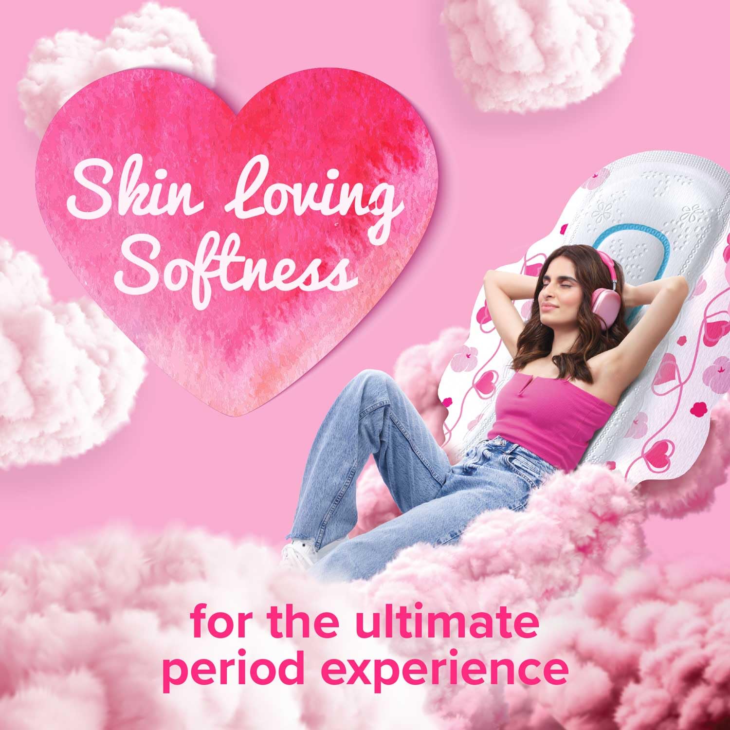 Whisper Ultra Softs Air Fresh Sanitary Pads for Women, XL 50 Napkins – view 4