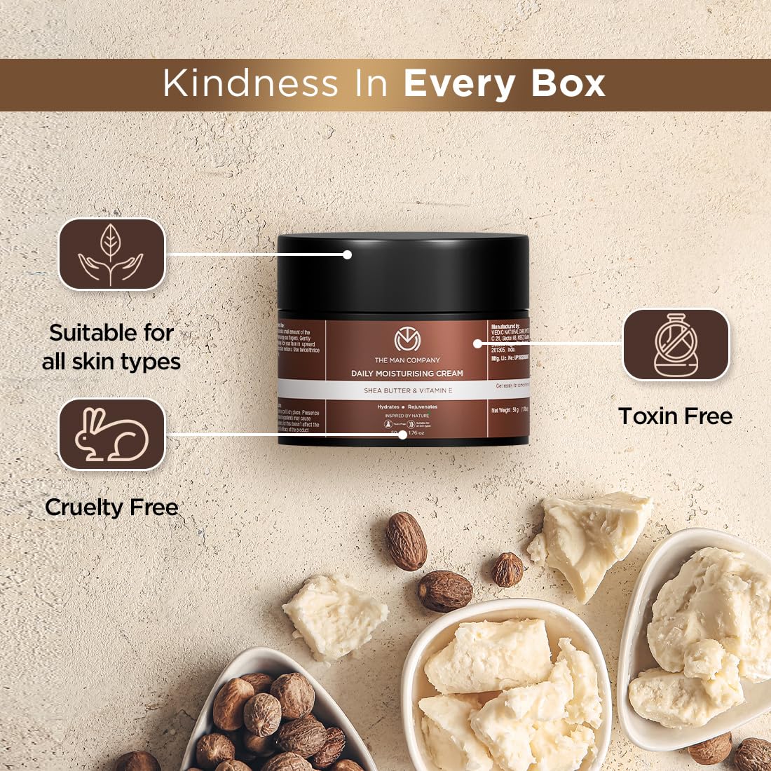 The Man Company Non-Sticky Daily Moisturizing Cream for Dry Skin – view 4