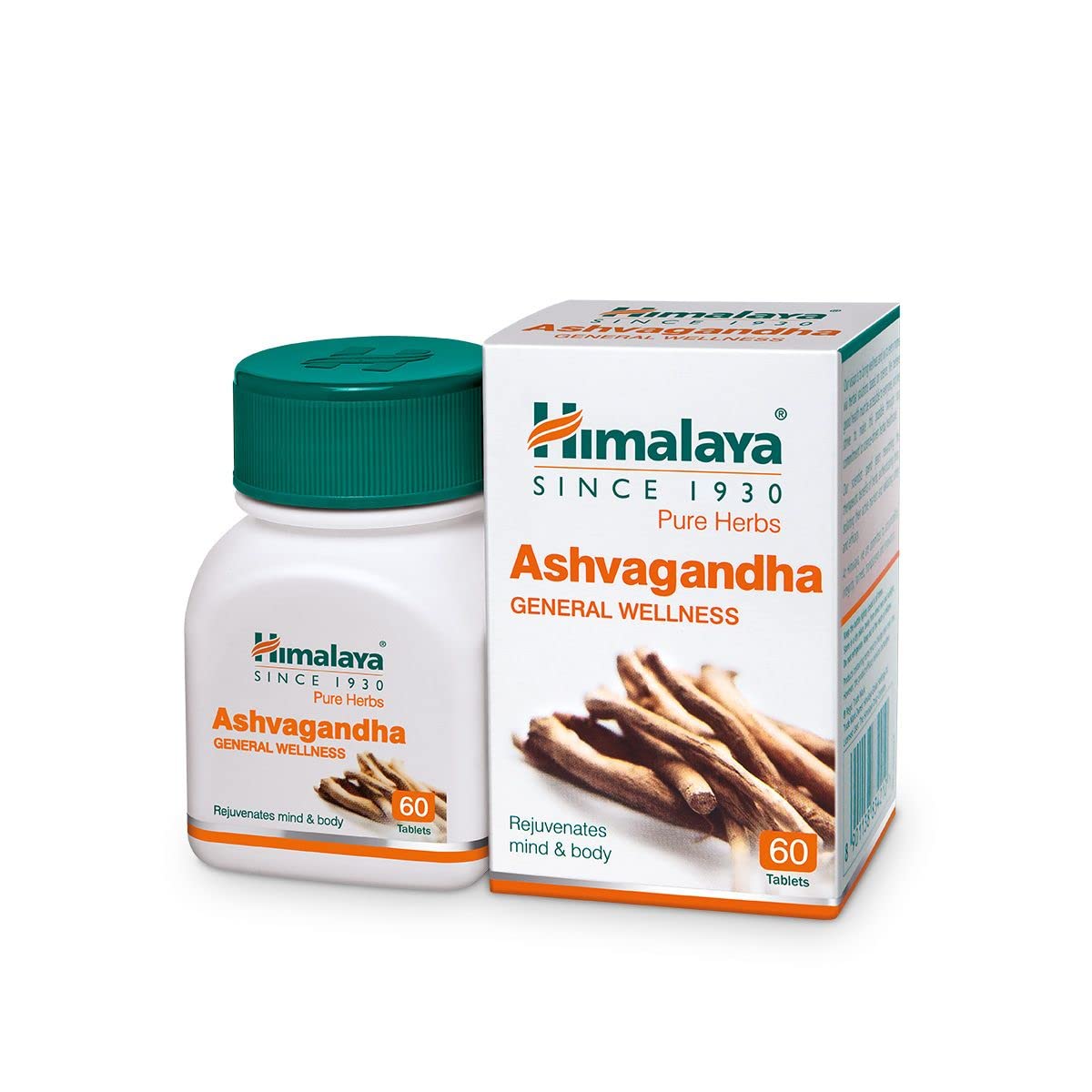 Himalaya Ashwagandha tablets bottle for general wellness, 60 count