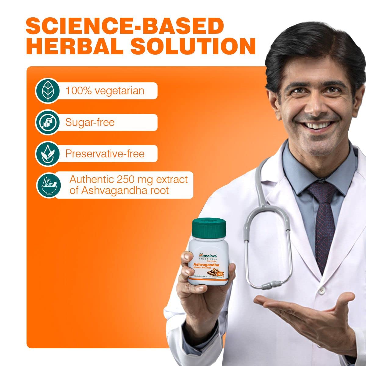 Himalaya Ashvagandha - General Wellness Tablets, 60 Tablets – view 6