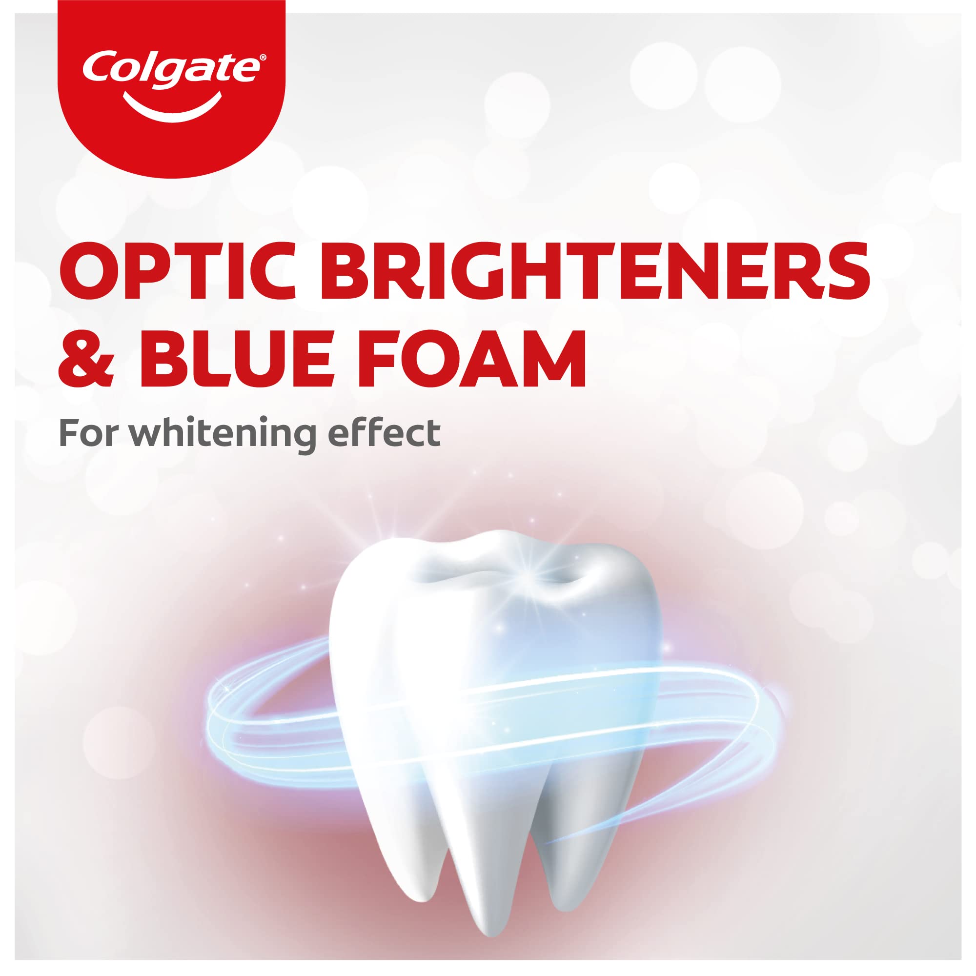 Colgate Visible White Instant teeth whitening Toothpaste, Pack of 400g (100g X 4), with Optic Brighteners for Instant White Teeth, Enamel Protection & Plaque Removal, Colgate Toothpaste with Dazzling Mint for Fresh Breath – view 2