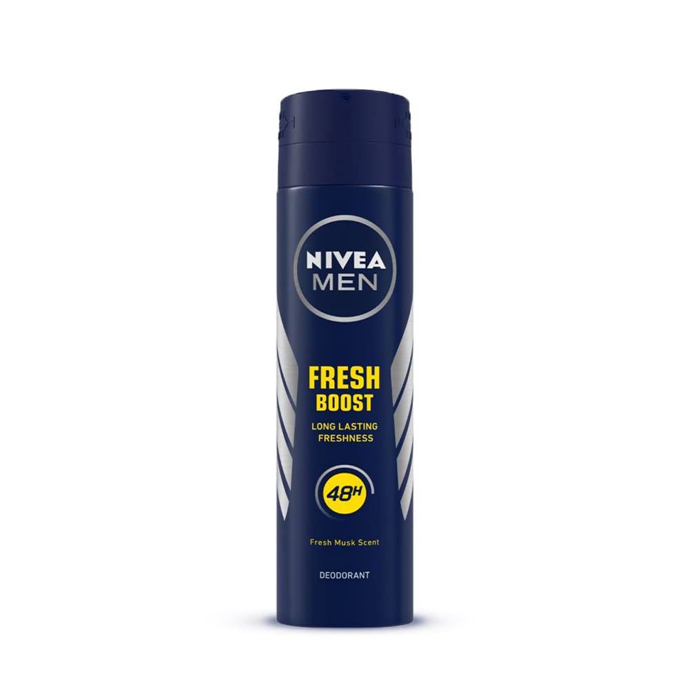 Nivea Men Fresh Boost musk deodorant spray can for men