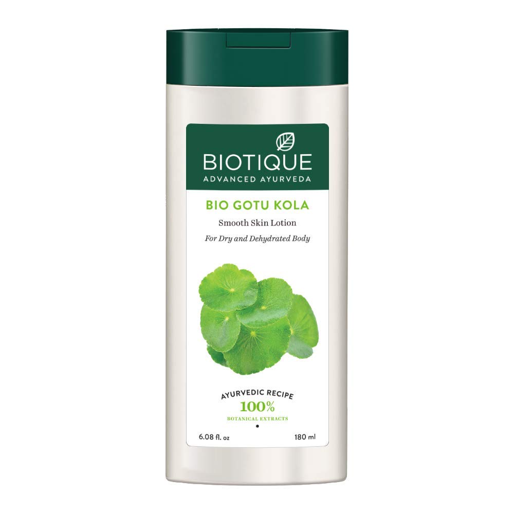 Biotique Gotu Kola body lotion for dry skin bottle
