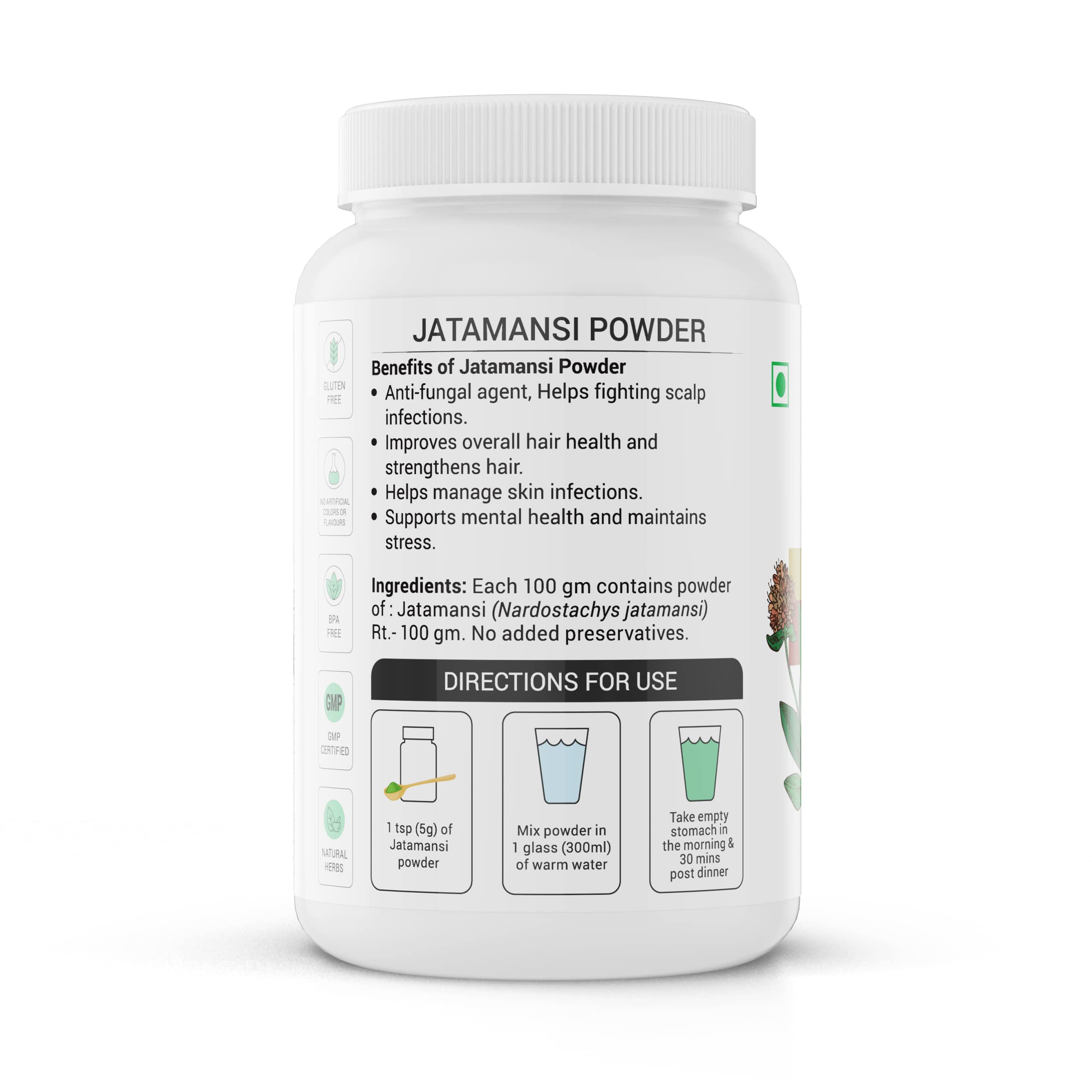 KRISHNA'S HERBAL & AYURVEDA Jatamansi(Nardostachys Jatamansi)Powder-100 G – view 6