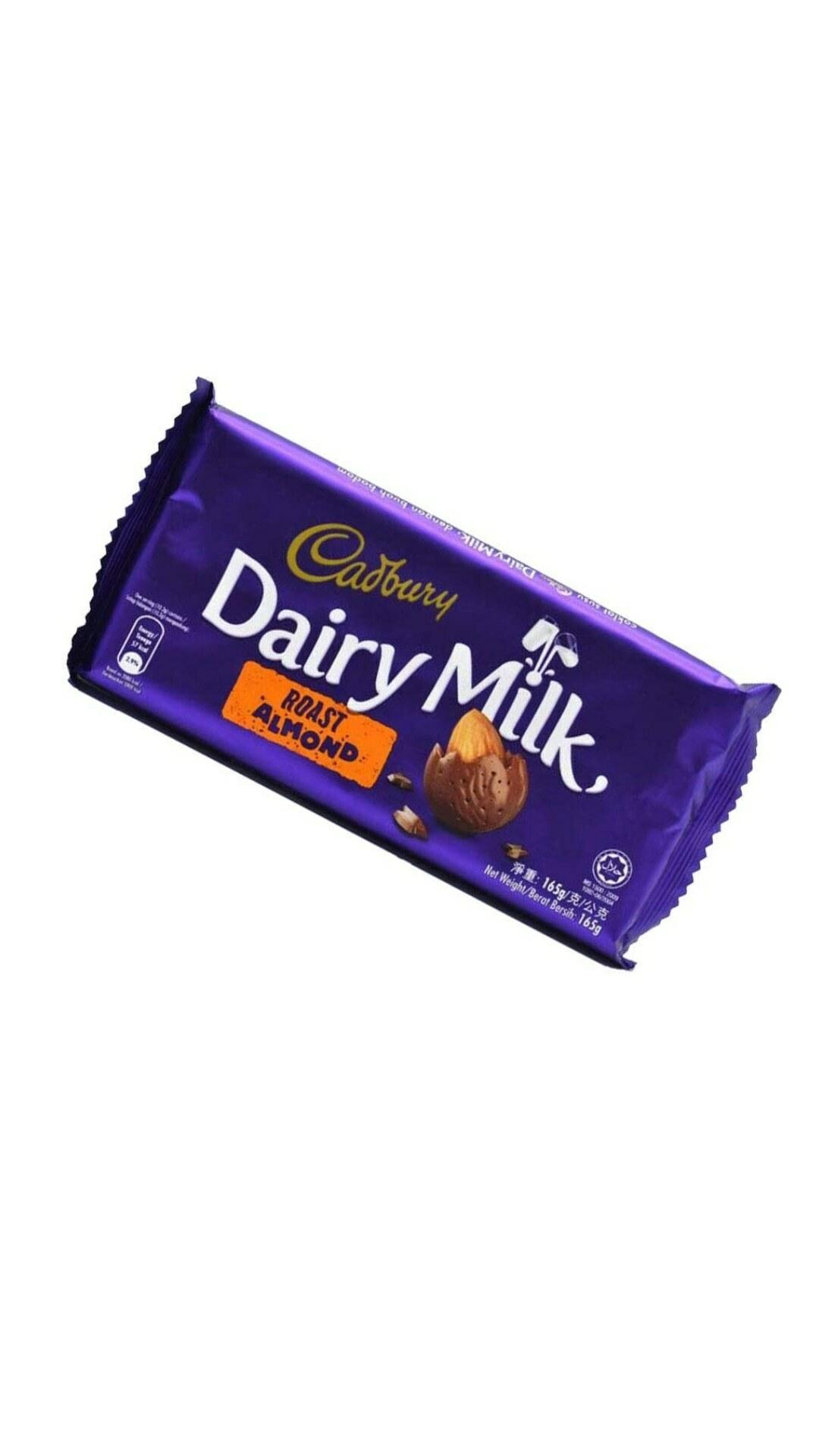 Cadbury Dairy Milk Roast Almond Bar Pouch, 165 G