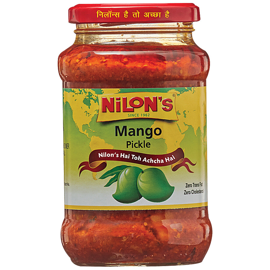 Nilons Mango Pickle 375 g branded pack hero image