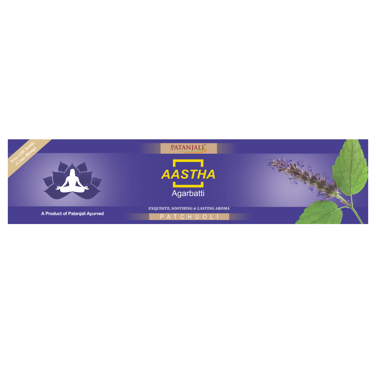 Aastha Agarbatti Patchauli 125 g – view 5