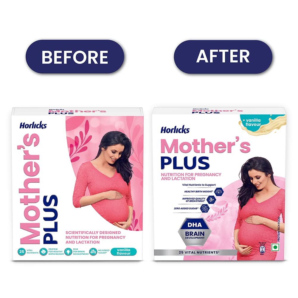 Horlicks Mother's Plus Vanilla 200g Refill, No Added Sugar – view 5