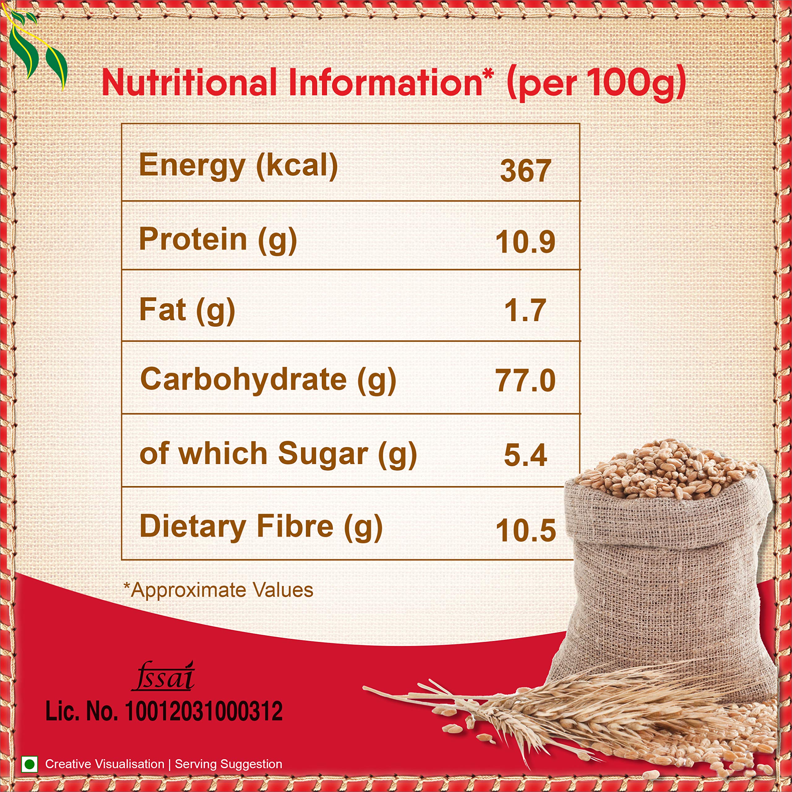 Aashirvaad Superior MP Atta, 1kg Pack – view 6