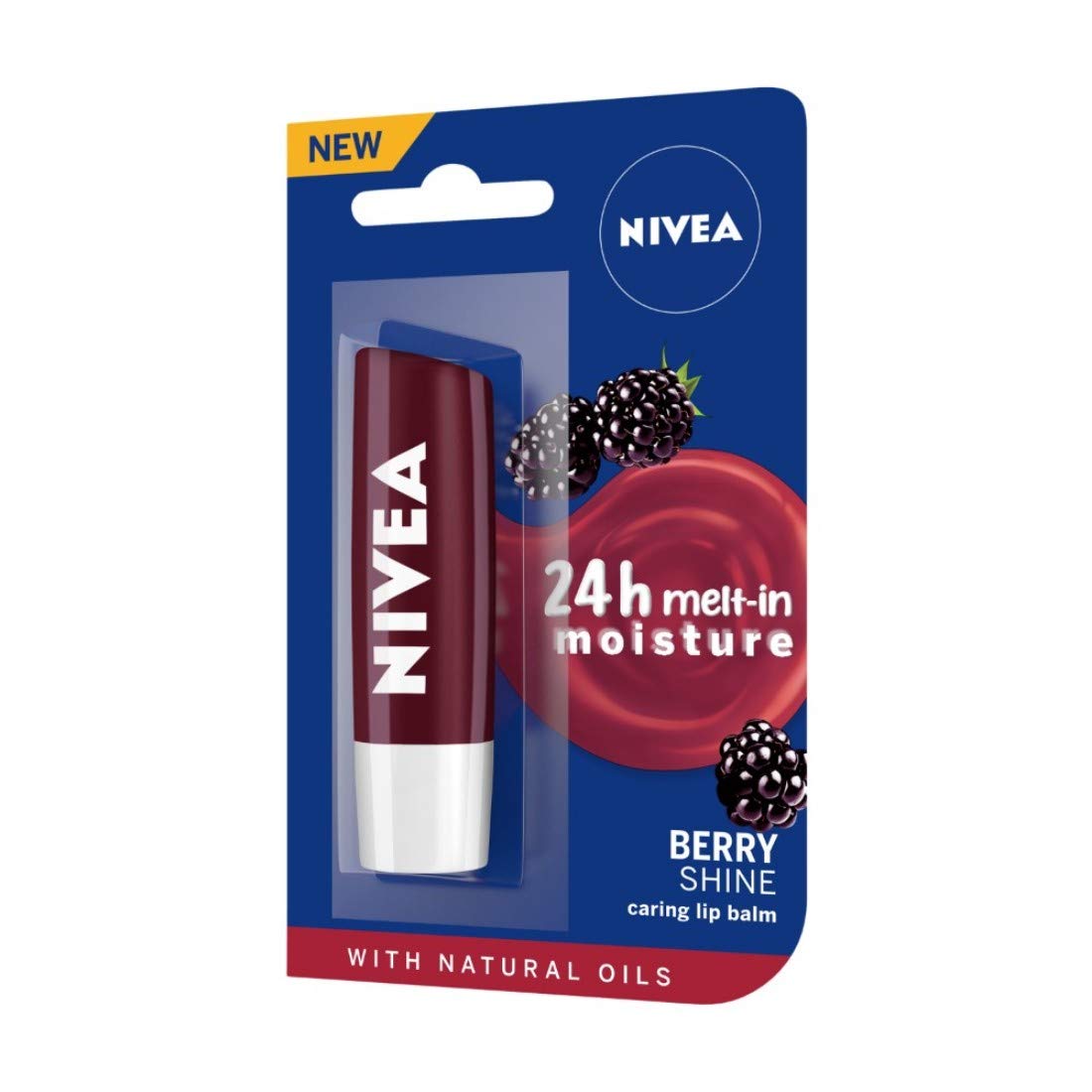 Nivea Deodorant Roll-On For Women, Whitening Smooth Skin, 50ml & Lip Balm, Fruity Blackberry Shine For Women, 4.8g – view 7