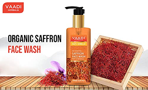 Vaadi Herbals Pvt Ltd Skin Whitening Saffron Face Wash With Sandal Extract, 250 Ml (Pack Of 2) – view 5