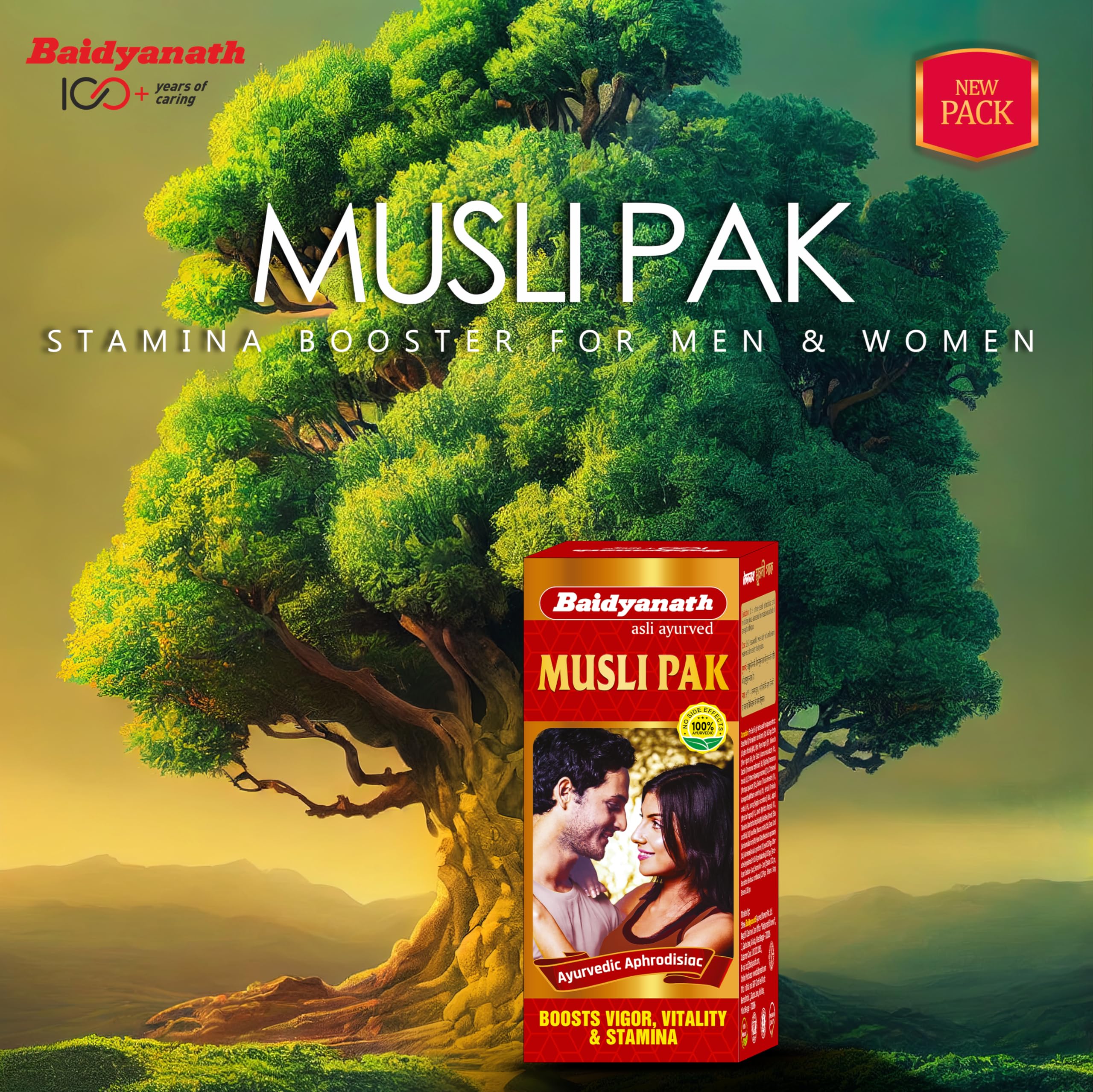 Baidyanath Musli Pak - Made with Pure Safed Musli for Strength and Vitality - 100g powder – view 2