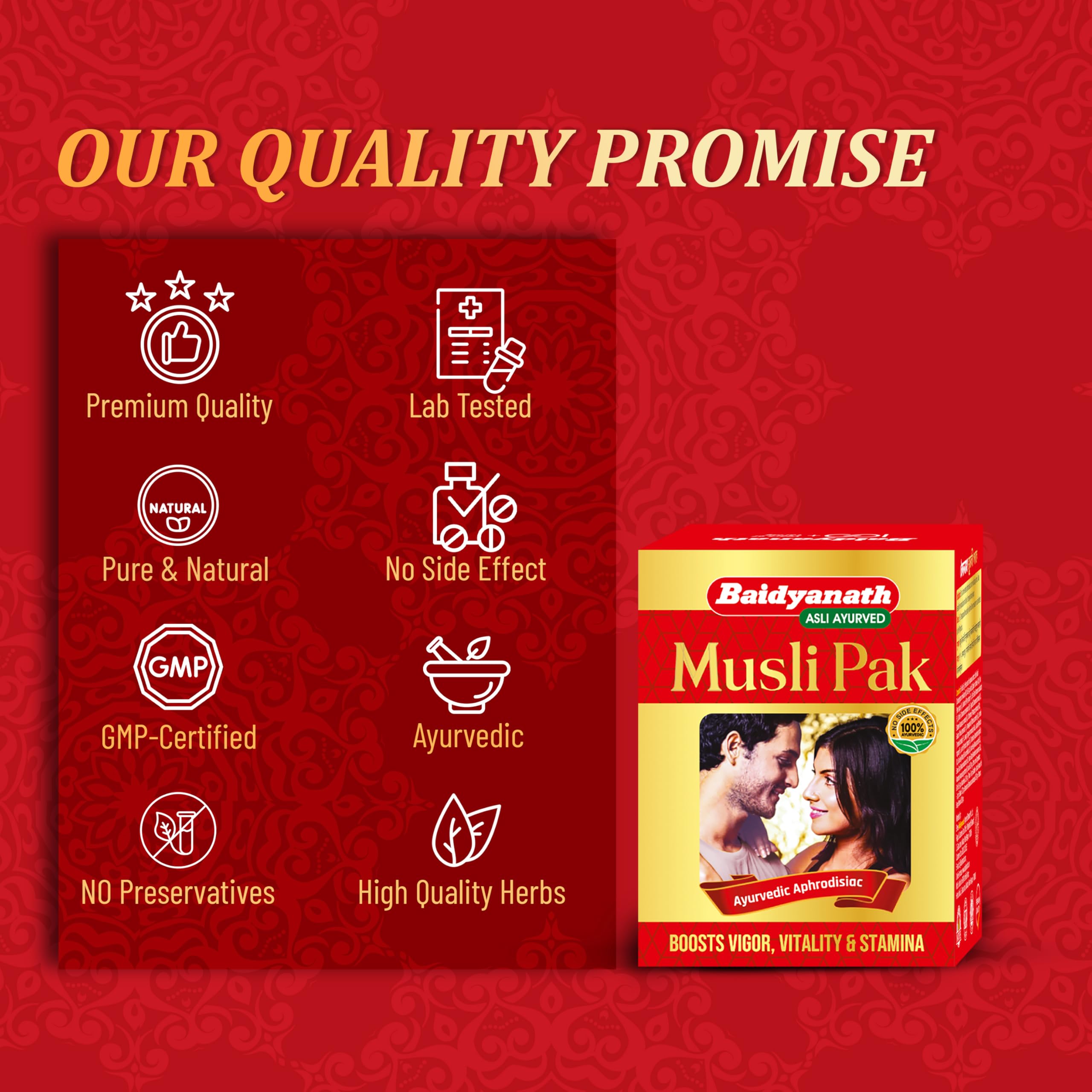 Baidyanath Musli Pak - Made with Pure Safed Musli for Strength and Vitality - 100g powder – view 9