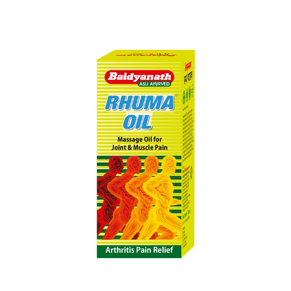 100 ml Baidyanath Rhuma Oil pain relief bottle front view