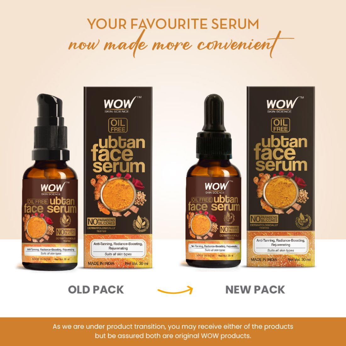 WOW Skin Science Ubtan Face Serum- 30mL – view 3