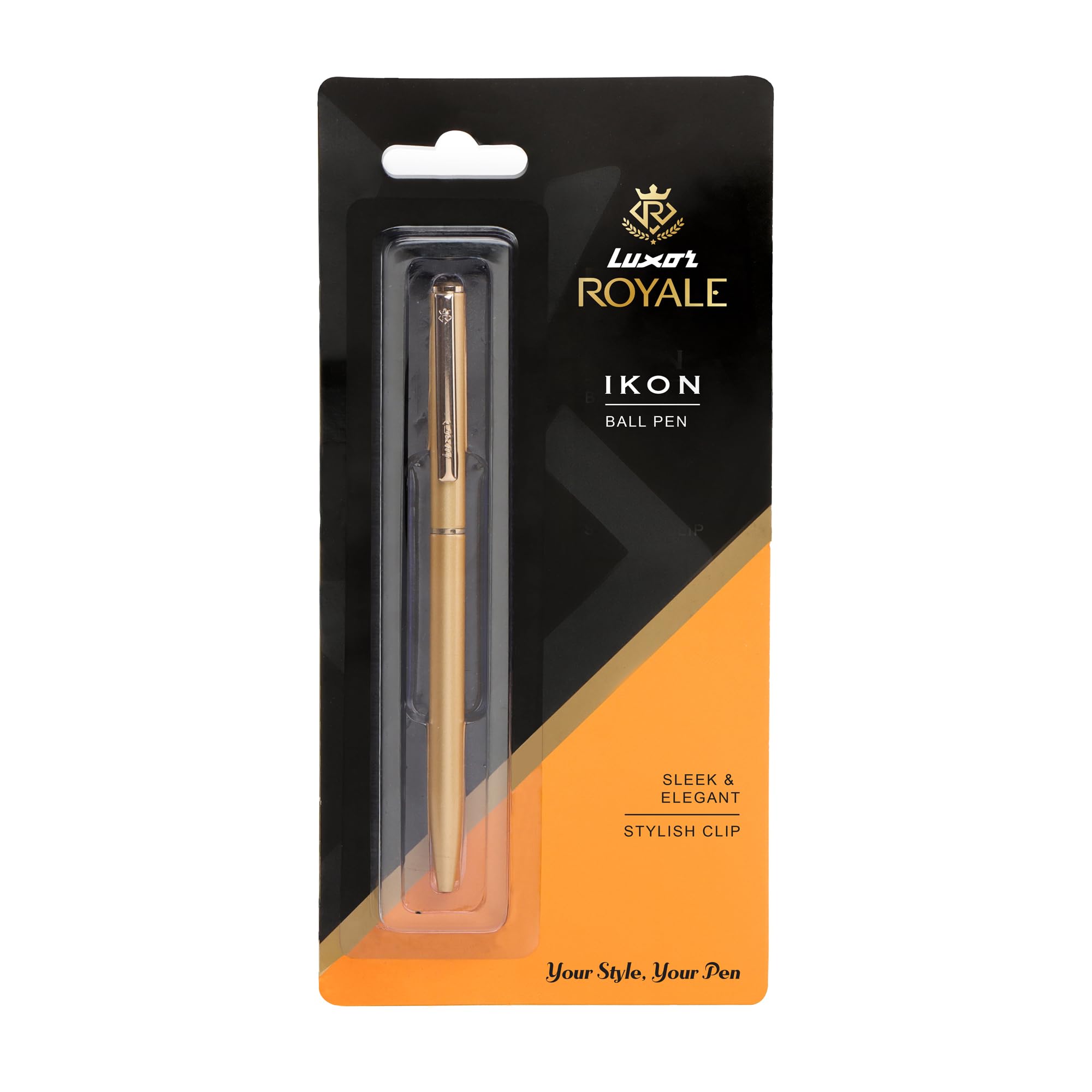 Elegant Luxor Royale Ikon pen in golden body with clip