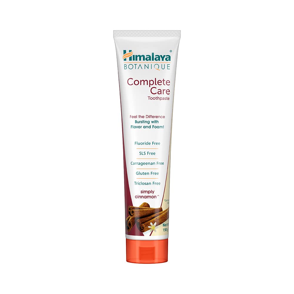 Front view of Himalaya cinnamon toothpaste 150 g tube