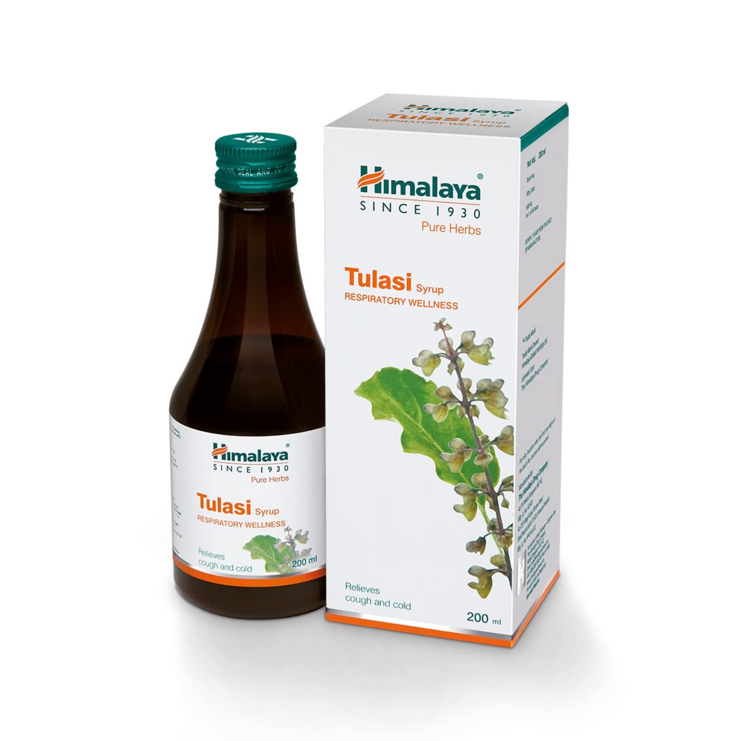 Himalaya Tulasi respiratory wellness syrup carton 200 ml front view