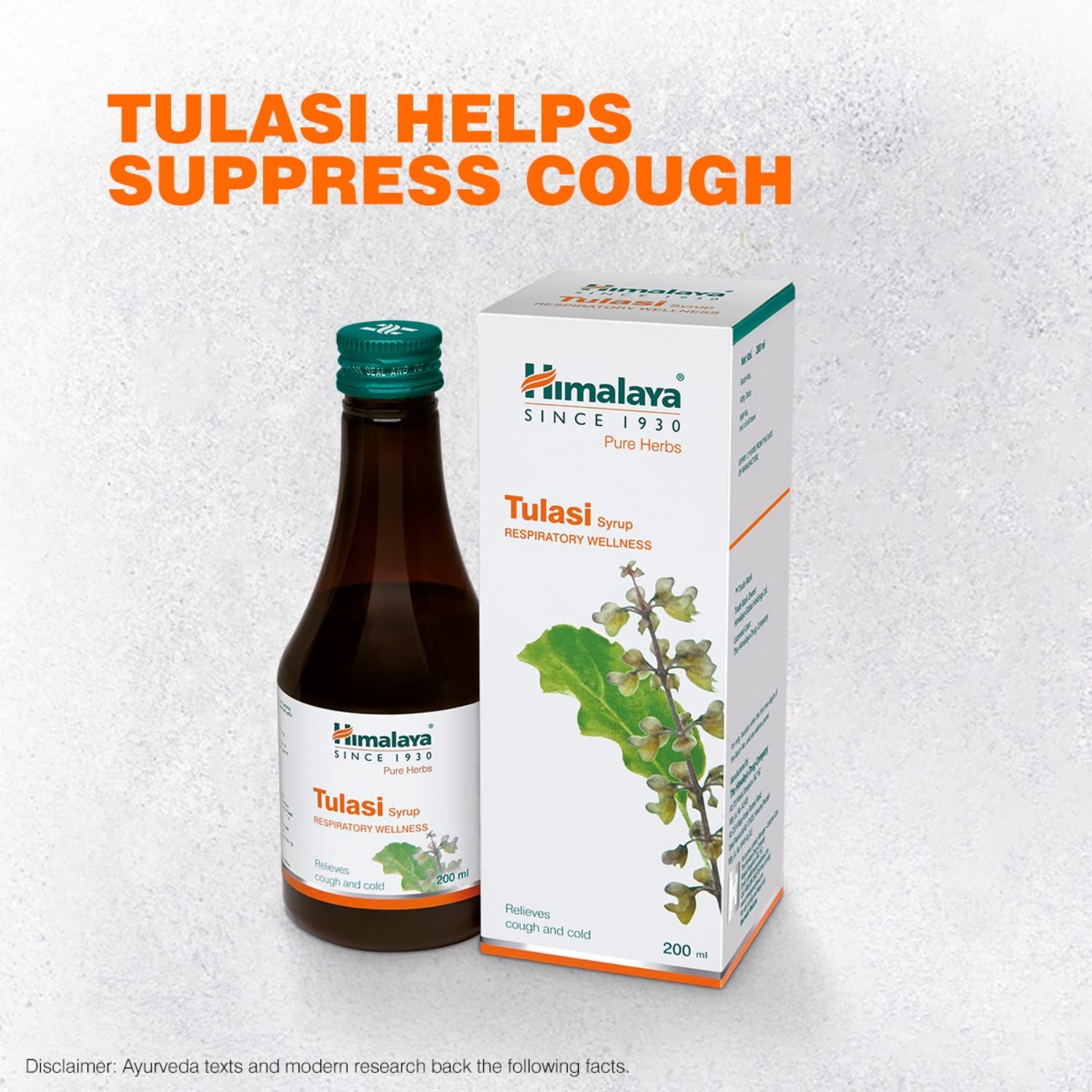 Himalaya Pure Herbs Syrup - Tulasi (Respiratory Wellness), 200ml Carton – view 4