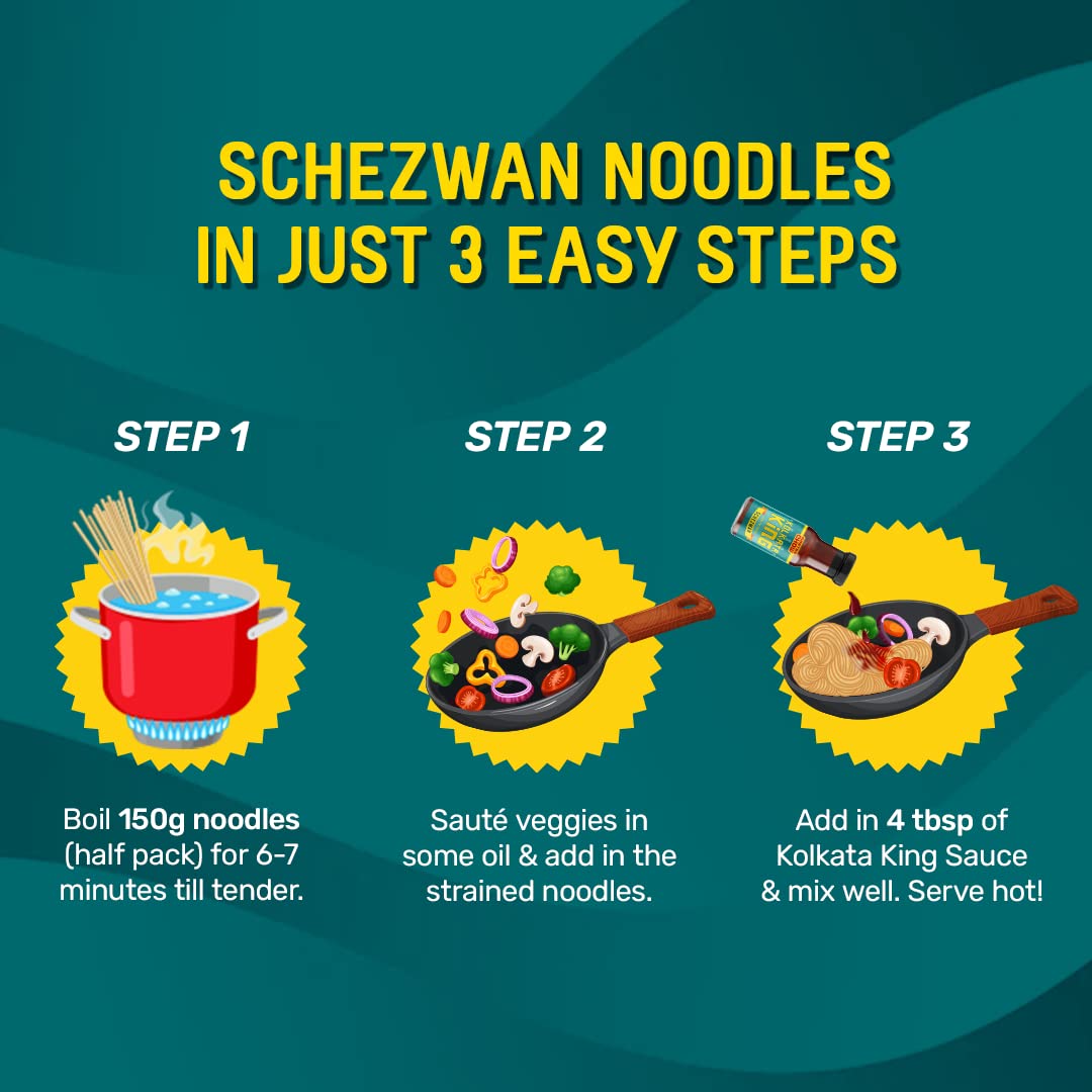 MasterChow Kolkata King Spicy Schezwan Stir Fry Cooking Sauce (220gm) – view 3