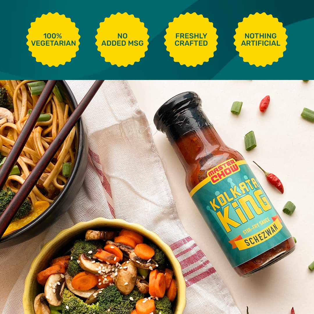 MasterChow Kolkata King Spicy Schezwan Stir Fry Cooking Sauce (220gm) – view 6