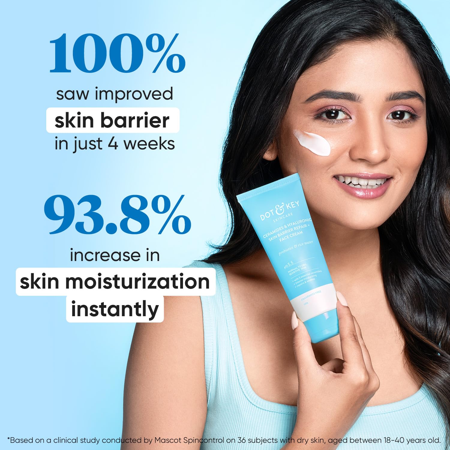 Dot & Key Ceramides Moisturizer with Hyaluronic for Intense Moisturizing and Skin Strengthening – view 3
