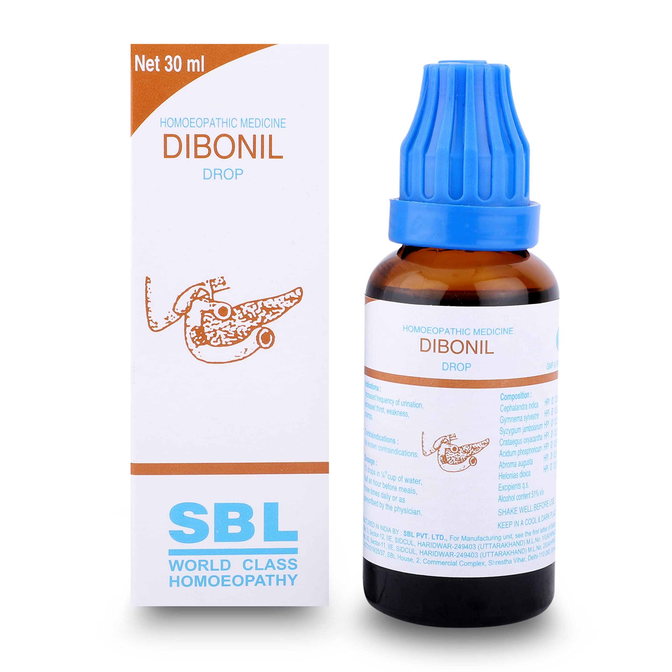 SBL Dibonil Drop 30 ml bottle on white background