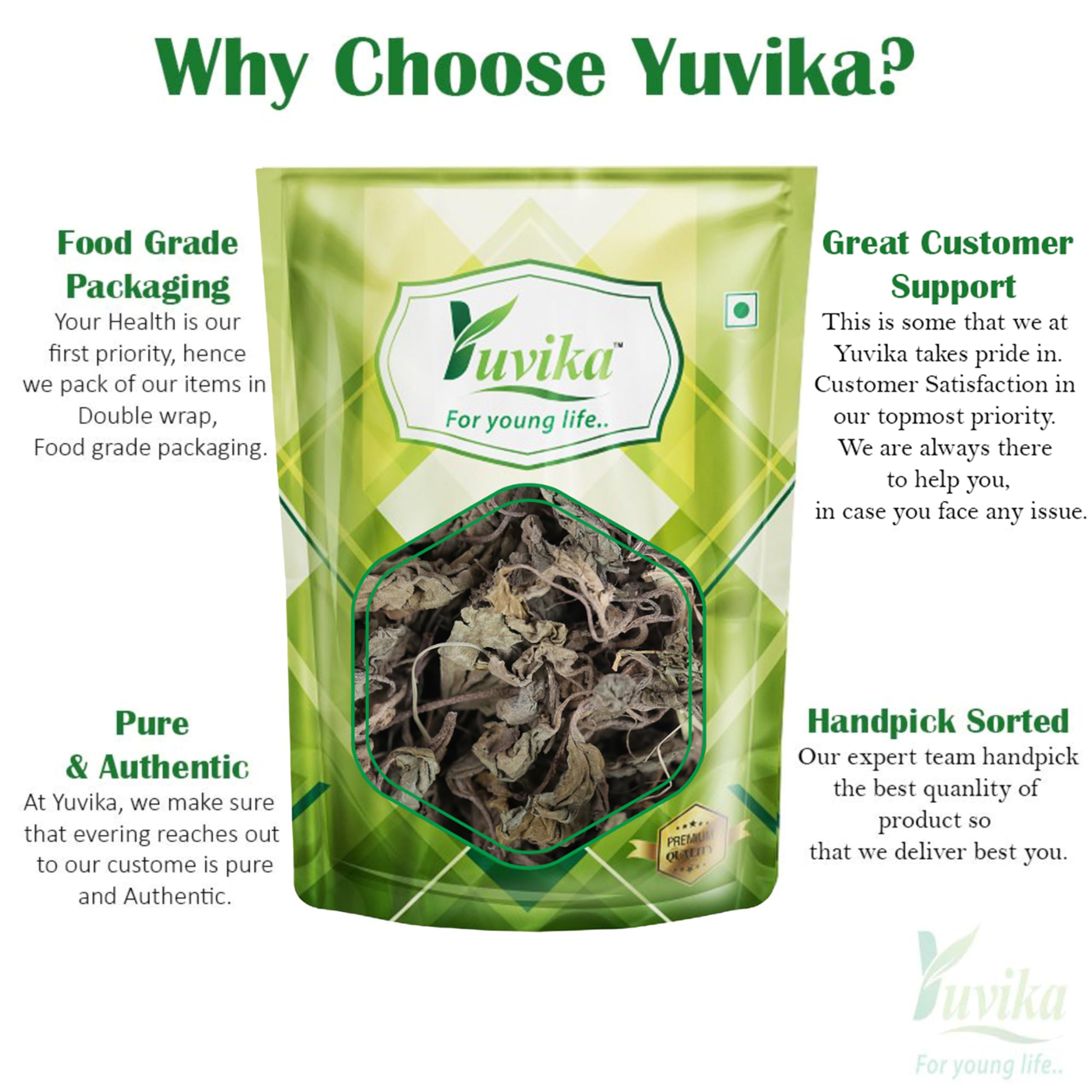 Yuvika Banafasha Sadi - Banafsha Patti - Banafsha Leaves 100 Grams – view 3
