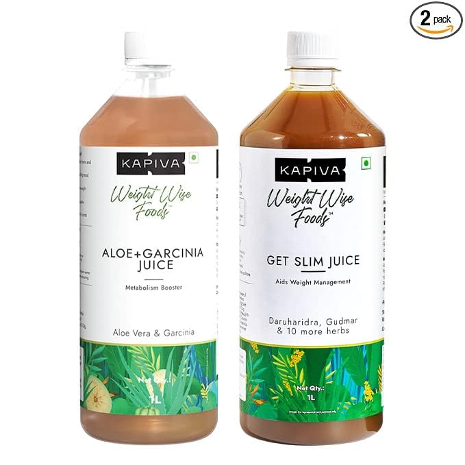 Two 1L bottles of Kapiva herbal juice combo