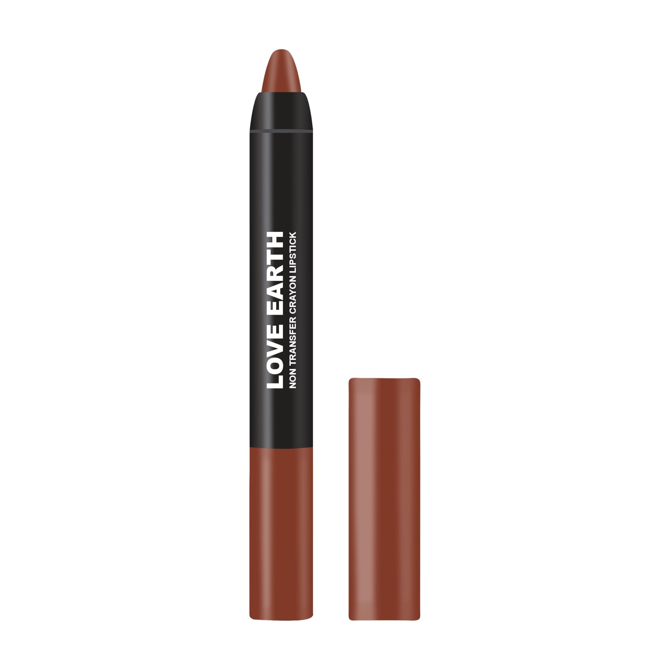 Coffee Rose matte lip crayon by Love Earth, 3.5 g