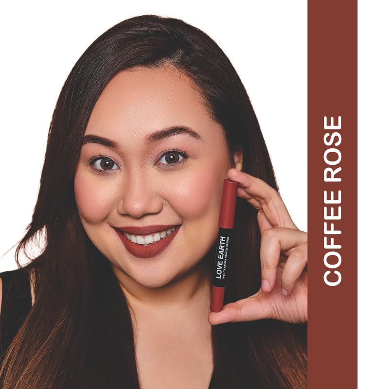 Love Earth Non-Transfer Crayon Lipstick-Coffee Rose – view 3