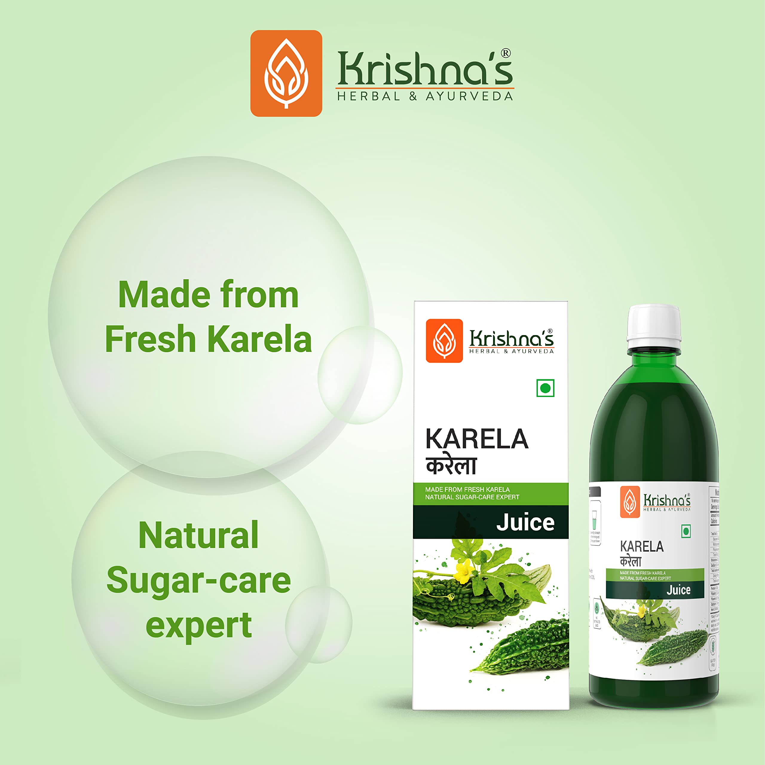 Krishna's Karela Juice - 500 ml – view 2