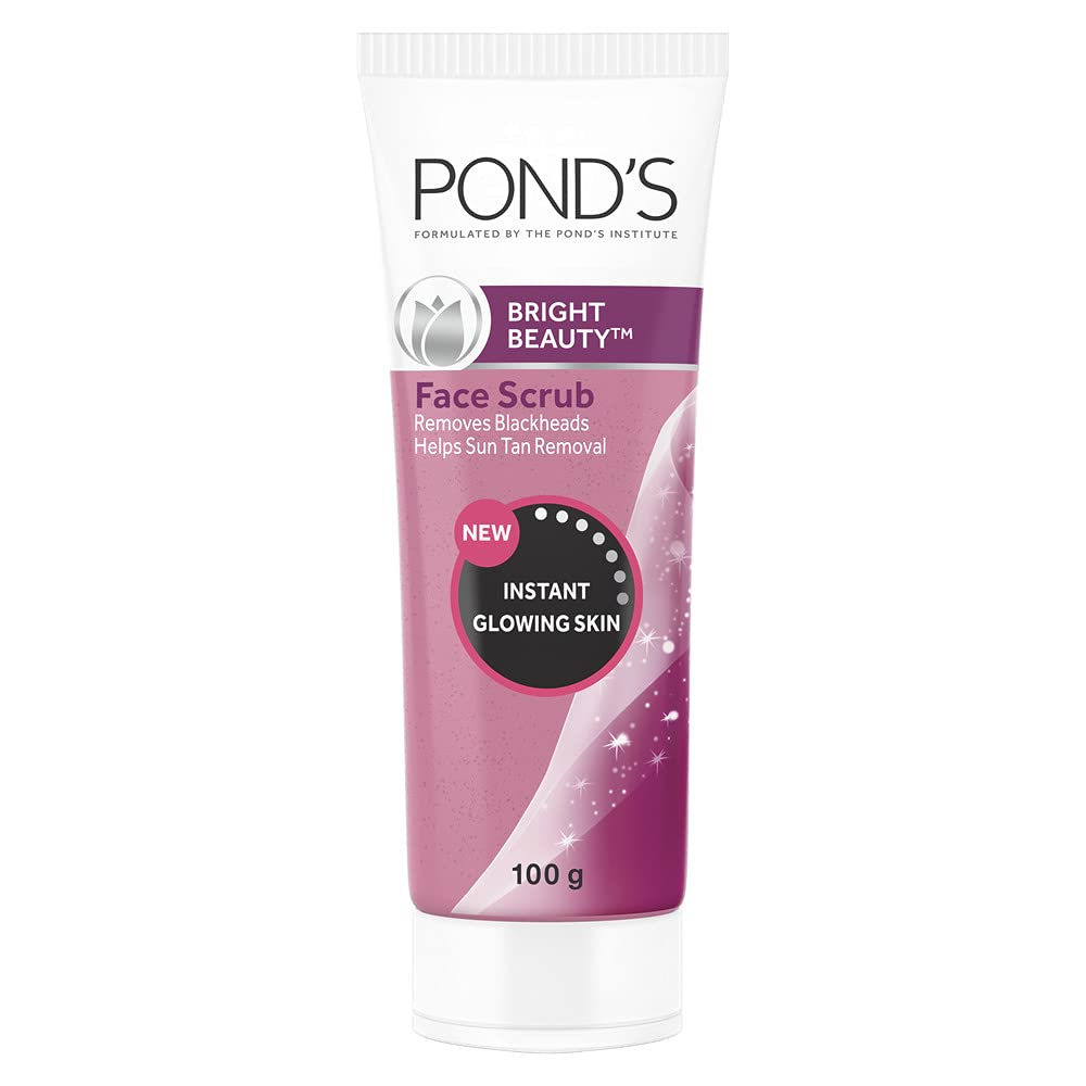 POND'S exfoliating gel face scrub tube for glowing skin