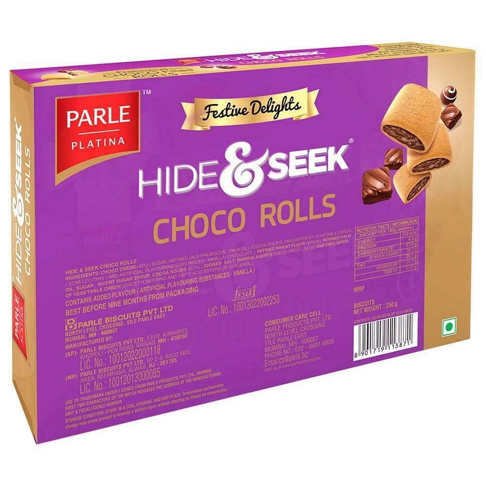 Parle Hide & Seek Choco Rolls 250 G – view 2