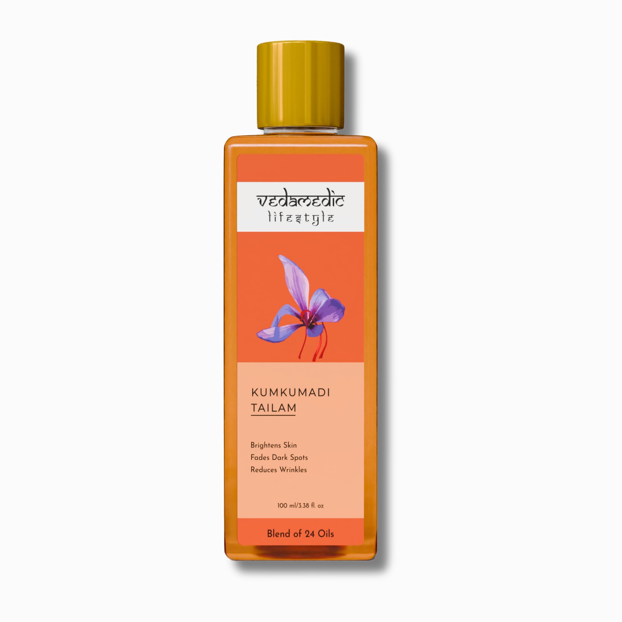 100 ml kumkumadi face and body oil with saffron scent