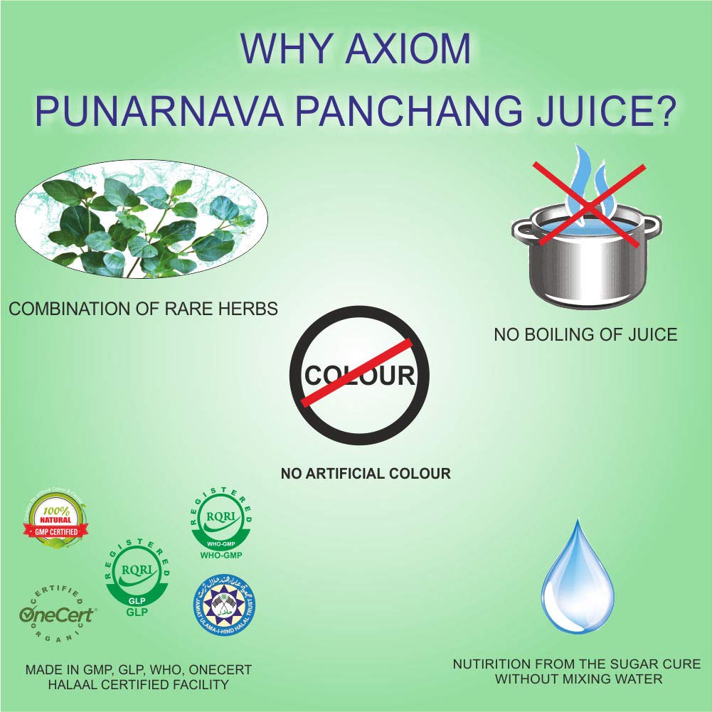 Axiom Punarnava Panchang Herbal Juice - 500mL – view 4
