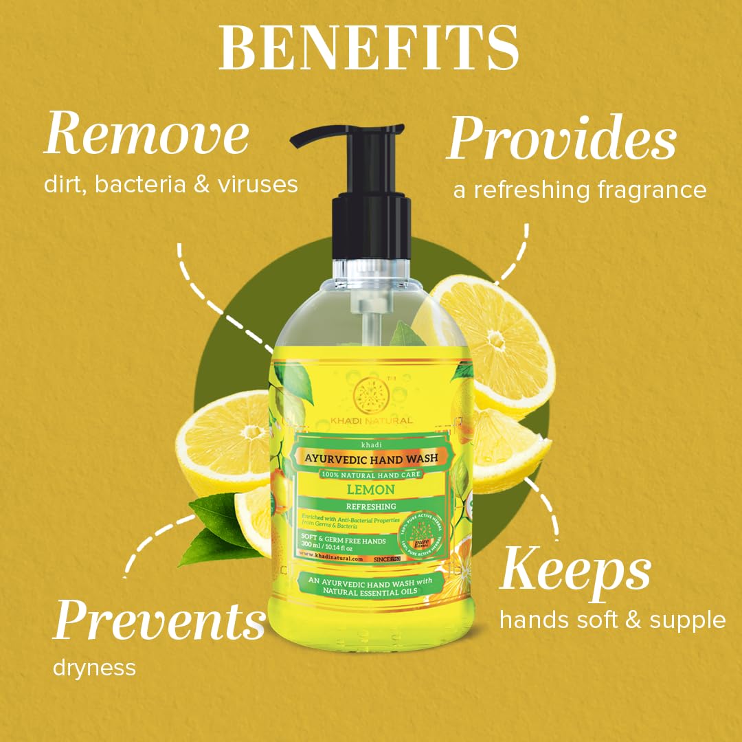 Khadi Natural Lemon Hand Wash – view 4