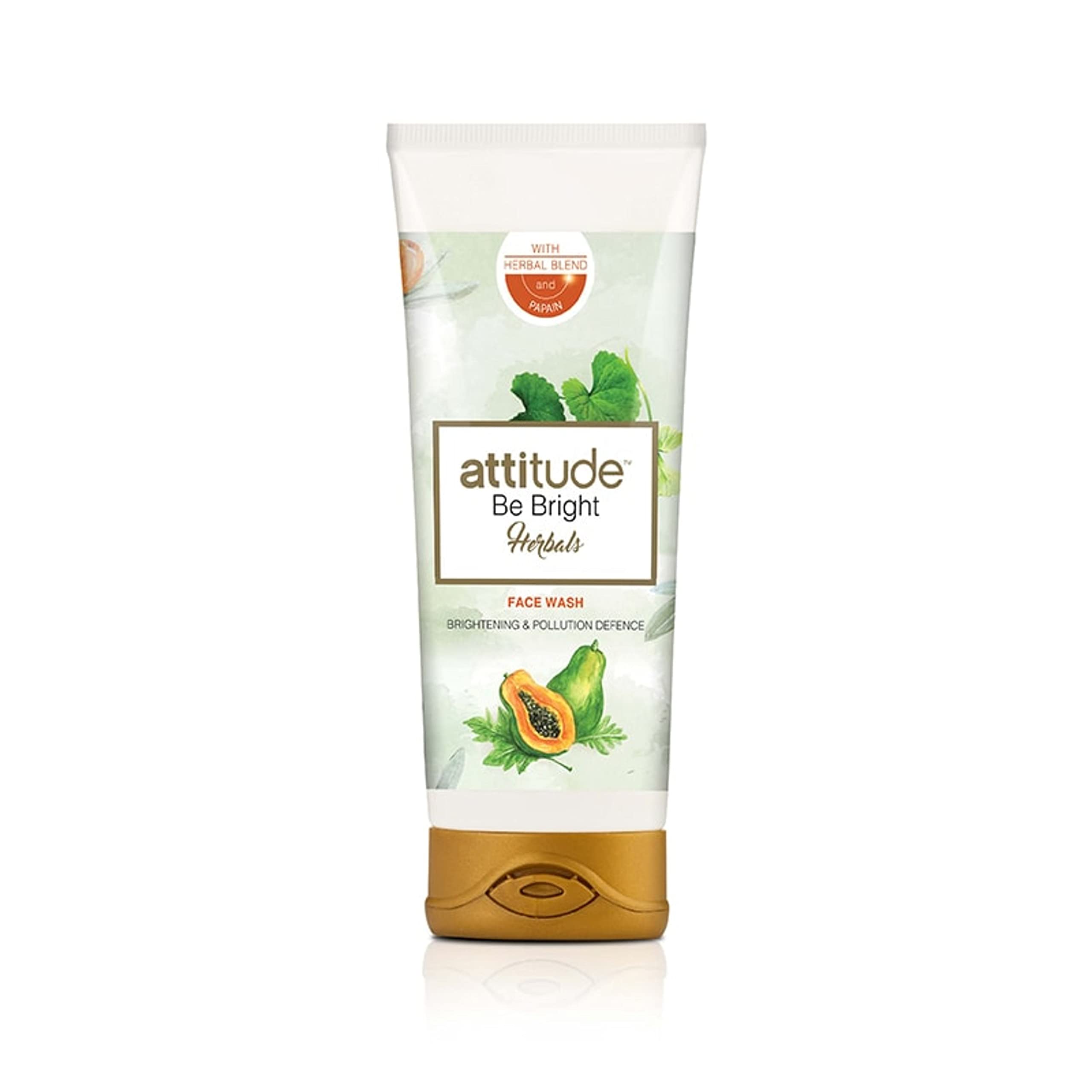 Fresh-scent Amway herbal exfoliating face wash tube for daily cleansing