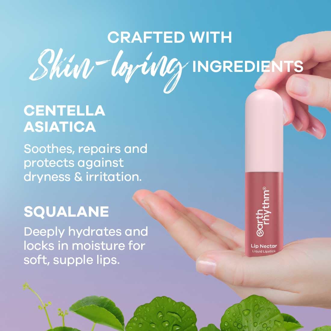 Earth Rhythm Lip Nectar Matte Liquid Lipstick, Weightless, Never Drying, No Mineral Oil 5g - Fig – view 5