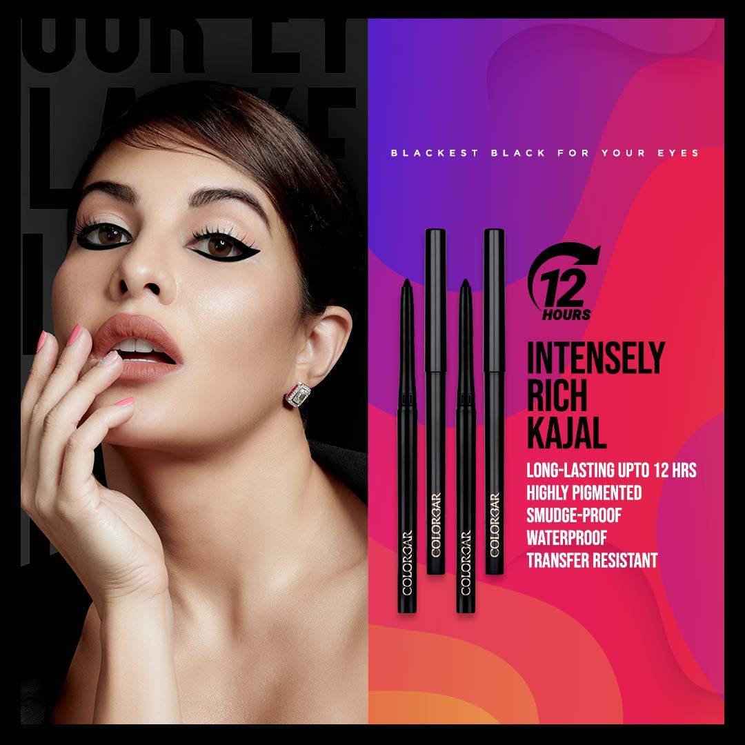 Colorbar Cosmetics Matte Intensely Rich Pencil Kajal-Creatively, Black, 0.30 G – view 4