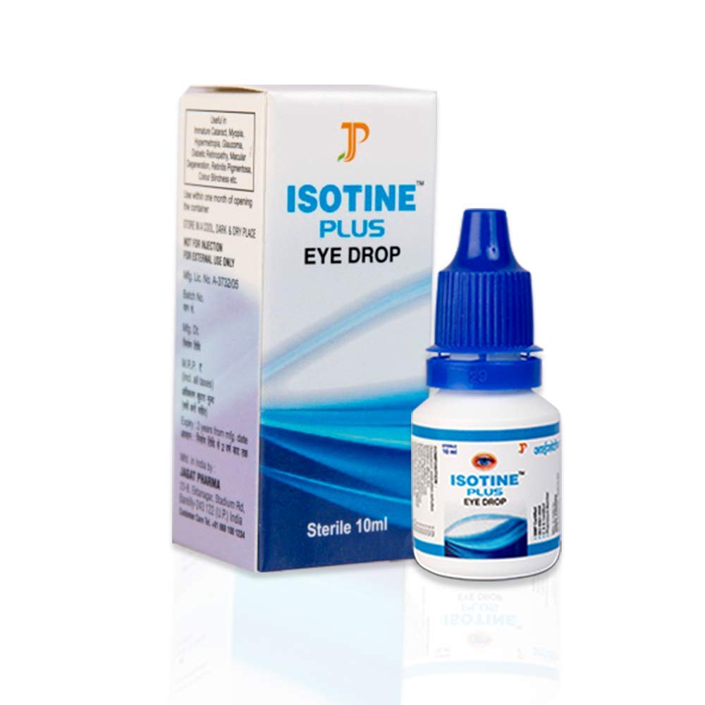 ISOTINE PLUS EYE DROP Jagat Pharma Isotine Plus for Serious Problems with goodness of Ayurvedic herbs -Amla, Chandan, Ashwagandha & palash – view 3