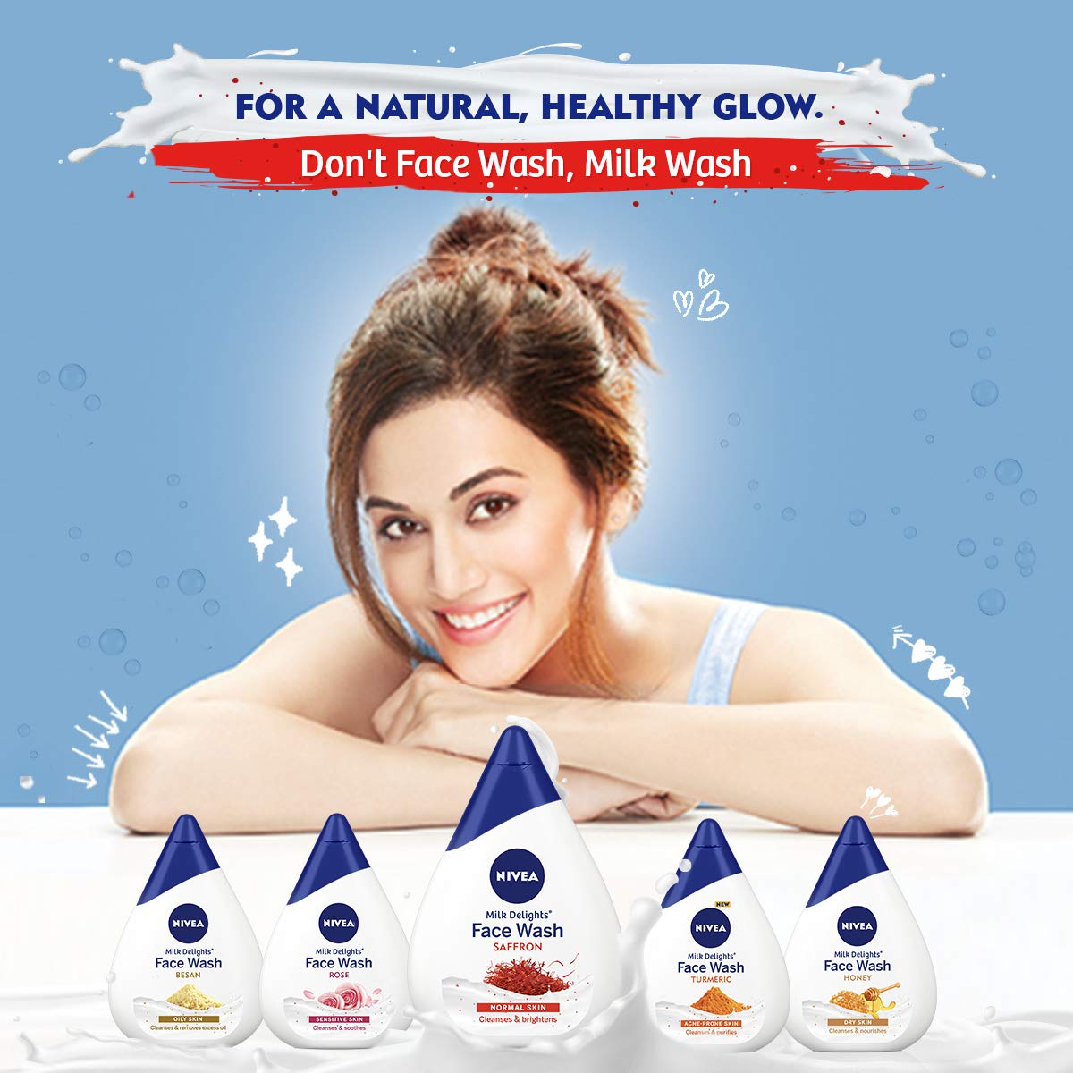 NIVEA Milk Delights Face Wash Precious Saffron For Normal Skin 100ml, 100 ml – view 6
