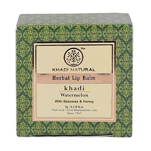 Khadi Natural watermelon lip balm jar for daily lip care