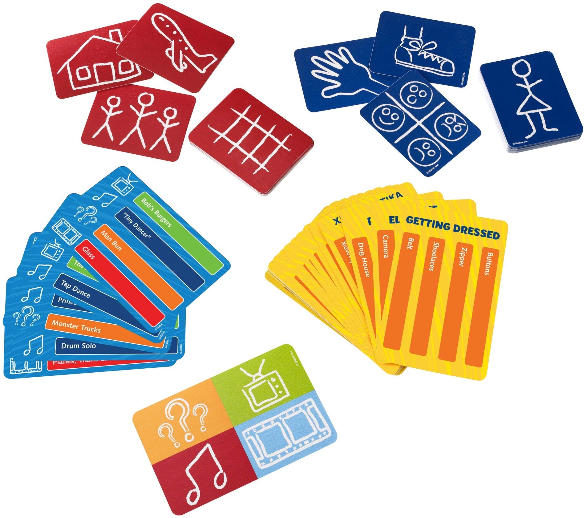 Games PICTIONARY Card Refresh, Multicolor&Mattel Uno Flip Side – view 3