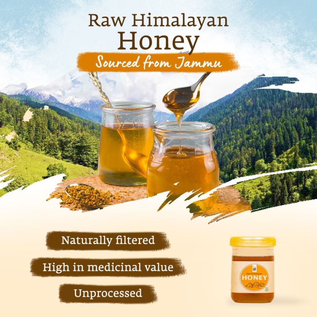 Isha life Raw and Wild Himalayan Honey. Sourced from the regions of Jammu, Reasi, Doda and Udhampur (500gms) – view 3