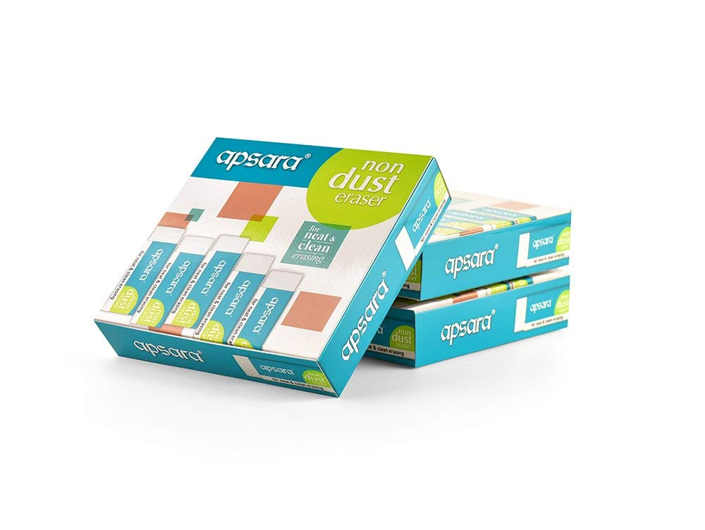 Apsara Non Dust Jumbo Erasers - Pack of 20 – view 2