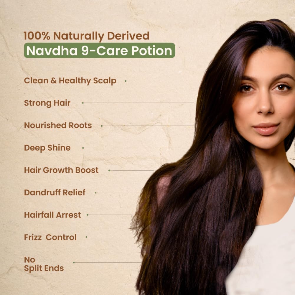 Nat Habit Aloe Peanut Navdha Shampoo - Natural Cleanser for Women & Men, Locks Intense Moisture, Renders Sheen, For Daily Hair Softness, 250ml – view 3