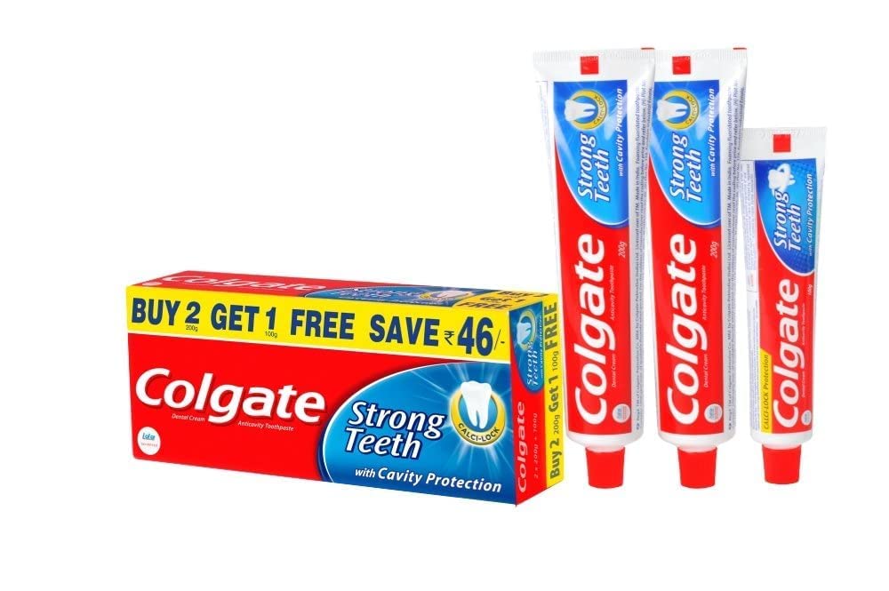 Colgate cavity protection dental cream tubes with 100 g free