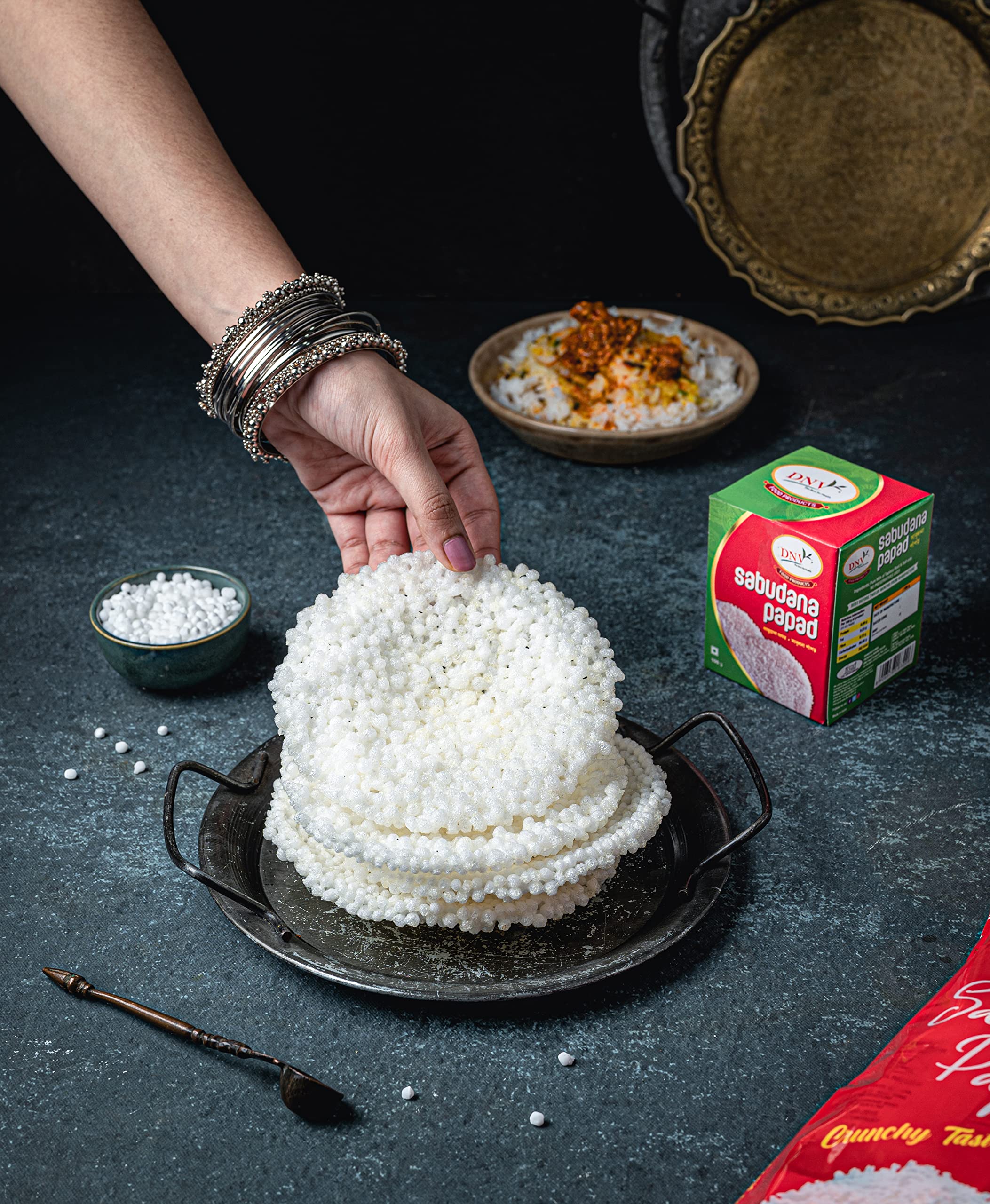 DNV Tasty Plain Sabudana Papad 480gm, Sabu Dana papad, Sago Papad, Tapioca Papad – view 6